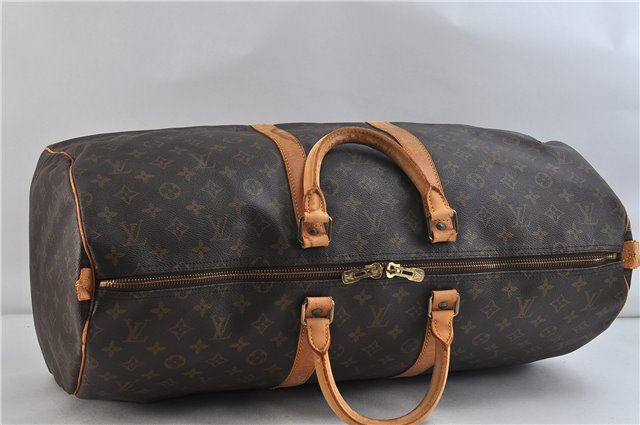 Authentic LOUIS VUITTON Monogram Keepall 55 Boston Bag M41424 LV 7730C