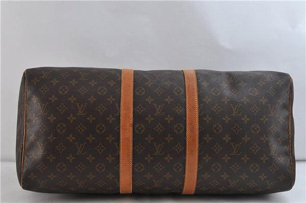 Authentic LOUIS VUITTON Monogram Keepall 55 Boston Bag M41424 LV 7730C