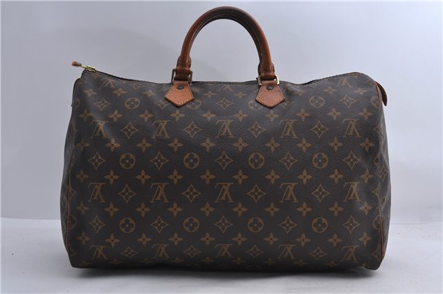 Authentic LOUIS VUITTON Monogram Speedy 40 Hand Bag M41522 LV 7731C