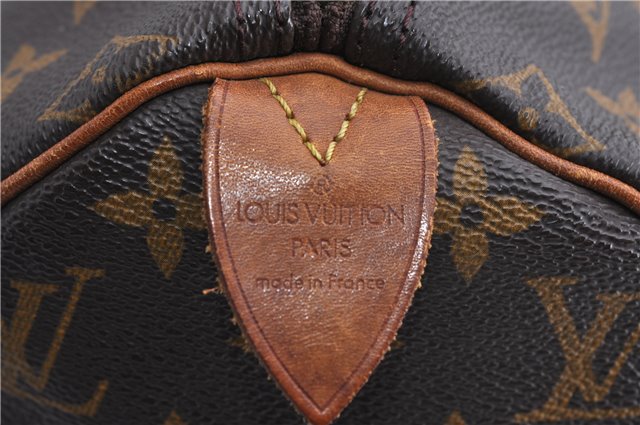 Authentic LOUIS VUITTON Monogram Speedy 40 Hand Bag M41522 LV 7731C