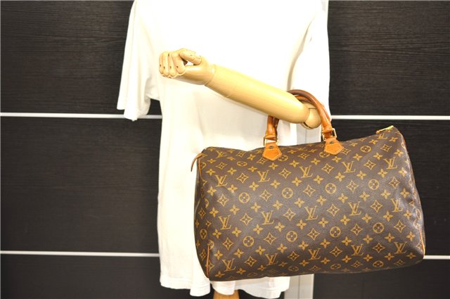 Authentic LOUIS VUITTON Monogram Speedy 40 Hand Bag M41522 LV 7731C