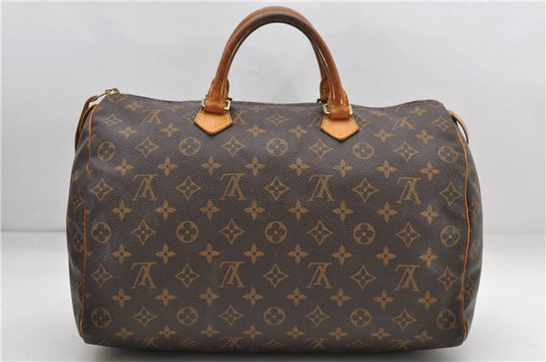 Authentic Louis Vuitton Monogram Speedy 35 Hand Bag M41524 LV 7733D