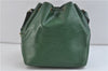 Authentic LOUIS VUITTON Epi Petit Noe Green Shoulder Bag M44104 LV 7734C