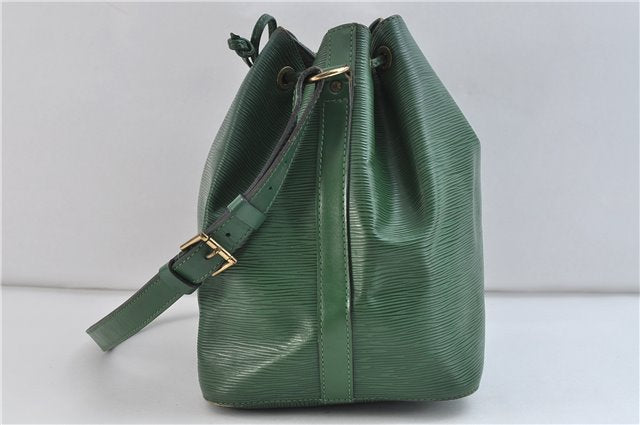 Authentic LOUIS VUITTON Epi Petit Noe Green Shoulder Bag M44104 LV 7734C