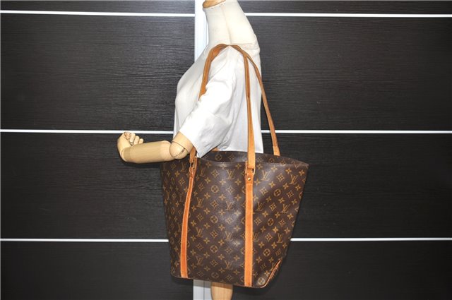 Authentic Louis Vuitton Monogram Sac Shopping PM Tote Bag M51108 LV 7734D