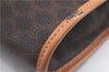 Authentic CELINE Macadam Blason Pattern Clutch Hand Bag PVC Leather Brown 7737D