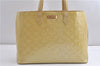 Authentic Louis Vuitton Vernis Wilshire MM Tote Hand Bag Ivory M91441 LV 7741F