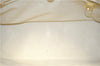 Authentic Louis Vuitton Vernis Wilshire MM Tote Hand Bag Ivory M91441 LV 7741F