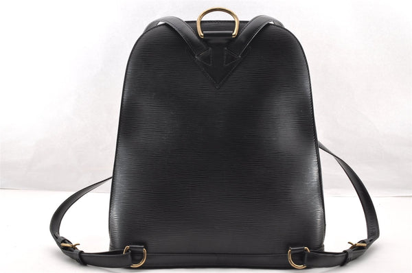 Authentic Louis Vuitton Epi Gobelin Backpack Black M52292 LV 7742I