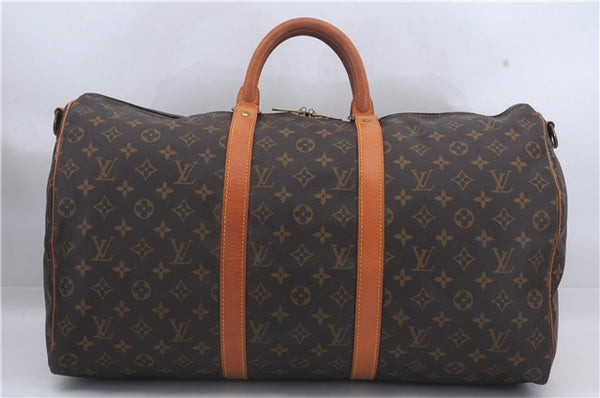 Auth Louis Vuitton Monogram Keepall Bandouliere 50 Boston Bag M41416 LV 7744D