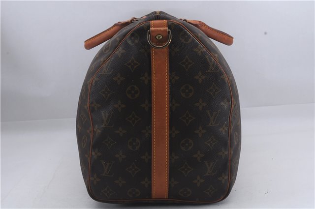 Auth Louis Vuitton Monogram Keepall Bandouliere 50 Boston Bag M41416 LV 7744D