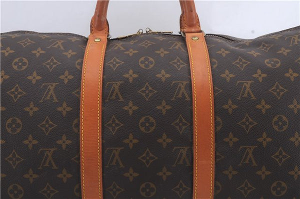 Auth Louis Vuitton Monogram Keepall Bandouliere 50 Boston Bag M41416 LV 7744D