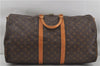 Auth Louis Vuitton Monogram Keepall Bandouliere 55 Boston Bag M41414 LV 7746D