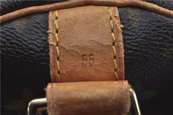 Auth Louis Vuitton Monogram Keepall Bandouliere 55 Boston Bag M41414 LV 7746D