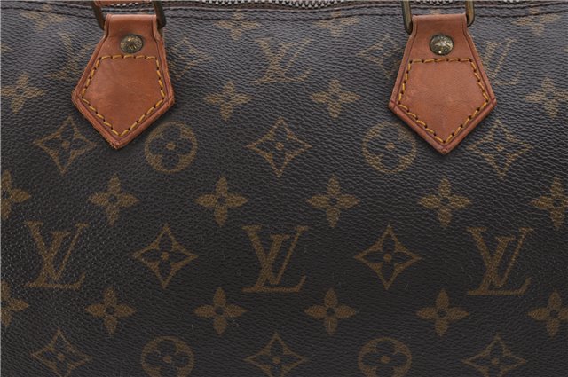 Authentic Louis Vuitton Monogram Speedy 40 Hand Boston Bag M41522 LV 7747D