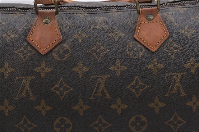 Authentic Louis Vuitton Monogram Speedy 40 Hand Boston Bag M41522 LV 7747D