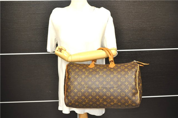 Authentic Louis Vuitton Monogram Speedy 40 Hand Boston Bag M41522 LV 7747D