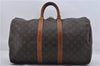 Authentic Louis Vuitton Monogram Keepall 45 Boston Bag M41428 LV 7748D