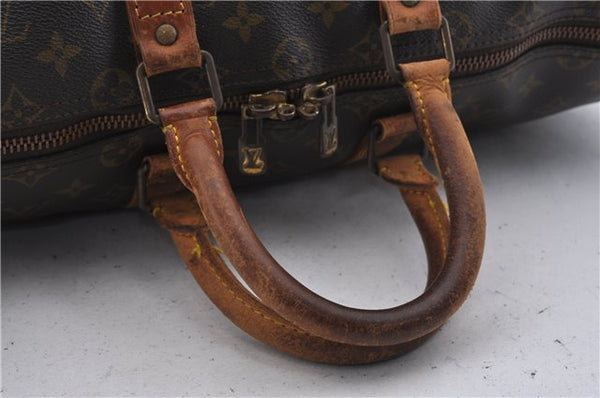 Authentic Louis Vuitton Monogram Keepall 45 Boston Bag M41428 LV 7748D