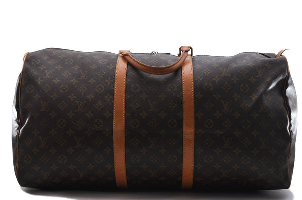 Authentic LOUIS VUITTON Monogram Keepall 60 Boston Bag M41422 LV 7749C