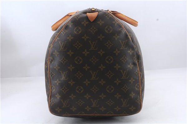Authentic Louis Vuitton Monogram Keepall 55 Boston Bag M41424 LV 7752C
