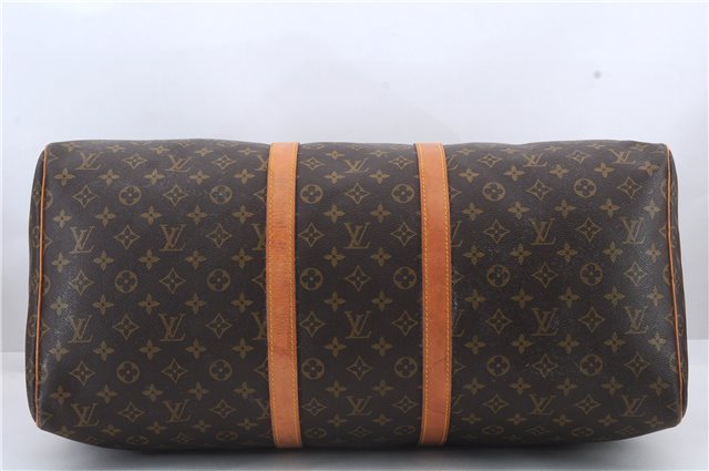 Authentic Louis Vuitton Monogram Keepall 55 Boston Bag M41424 LV 7752C