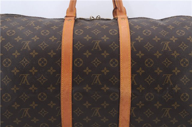 Authentic Louis Vuitton Monogram Keepall 55 Boston Bag M41424 LV 7752C