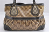 Authentic GUCCI GG Crystal Shoulder Tote Bag PVC Leather 223964 Brown 7752F
