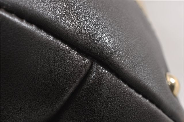 Authentic GUCCI GG Crystal Shoulder Tote Bag PVC Leather 223964 Brown 7752F