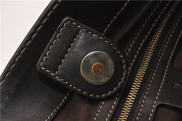 Authentic GUCCI GG Crystal Shoulder Tote Bag PVC Leather 223964 Brown 7752F