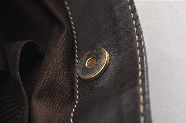 Authentic GUCCI GG Crystal Shoulder Tote Bag PVC Leather 223964 Brown 7752F