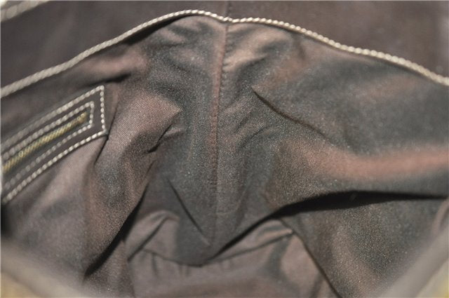 Authentic GUCCI GG Crystal Shoulder Tote Bag PVC Leather 223964 Brown 7752F