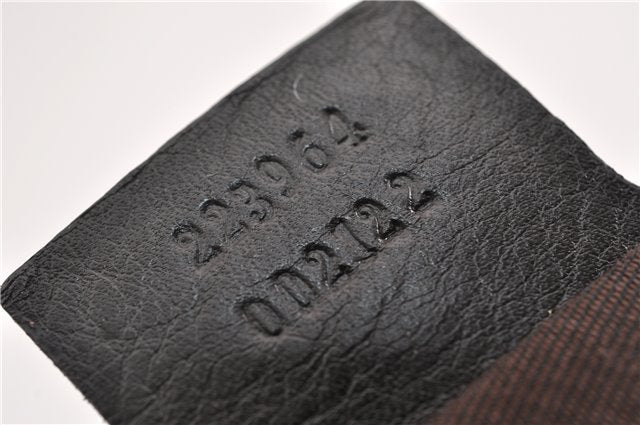 Authentic GUCCI GG Crystal Shoulder Tote Bag PVC Leather 223964 Brown 7752F