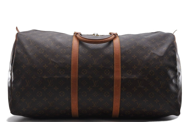 Authentic LOUIS VUITTON Monogram Keepall 60 Boston Bag M41422 LV 7756C