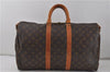Auth Louis Vuitton Monogram Keepall Bandouliere 45 Boston Bag M41418 LV 7757D