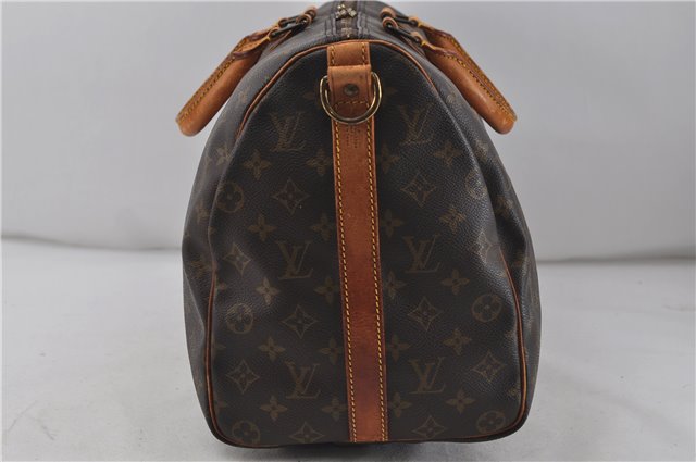 Auth Louis Vuitton Monogram Keepall Bandouliere 45 Boston Bag M41418 LV 7757D