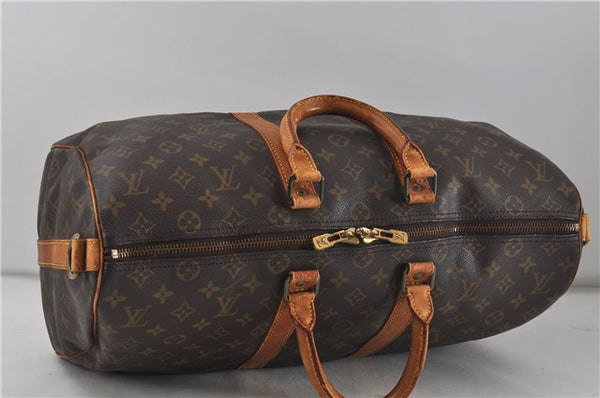 Auth Louis Vuitton Monogram Keepall Bandouliere 45 Boston Bag M41418 LV 7757D