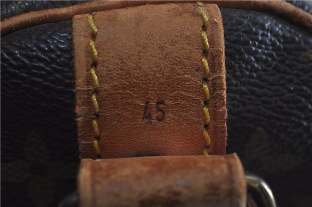 Auth Louis Vuitton Monogram Keepall Bandouliere 45 Boston Bag M41418 LV 7757D