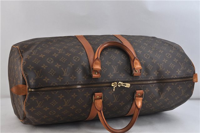 Authentic LOUIS VUITTON Monogram Keepall 55 Boston Bag M41424 LV 7758C