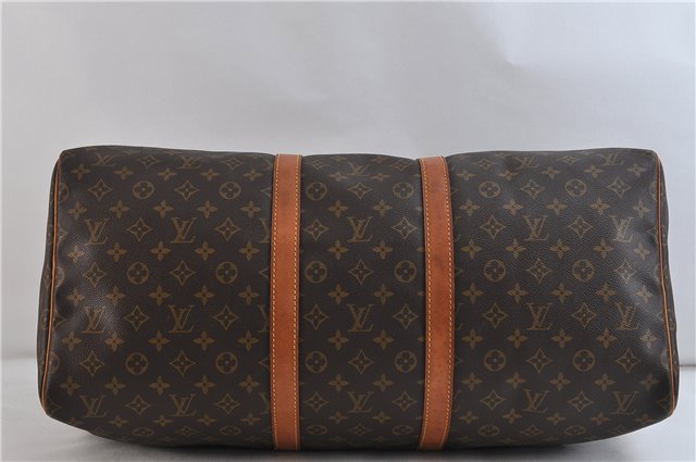 Authentic LOUIS VUITTON Monogram Keepall 55 Boston Bag M41424 LV 7758C