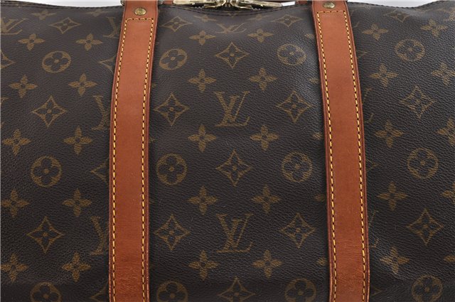 Authentic LOUIS VUITTON Monogram Keepall 55 Boston Bag M41424 LV 7758C