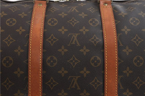 Authentic LOUIS VUITTON Monogram Keepall 55 Boston Bag M41424 LV 7758C