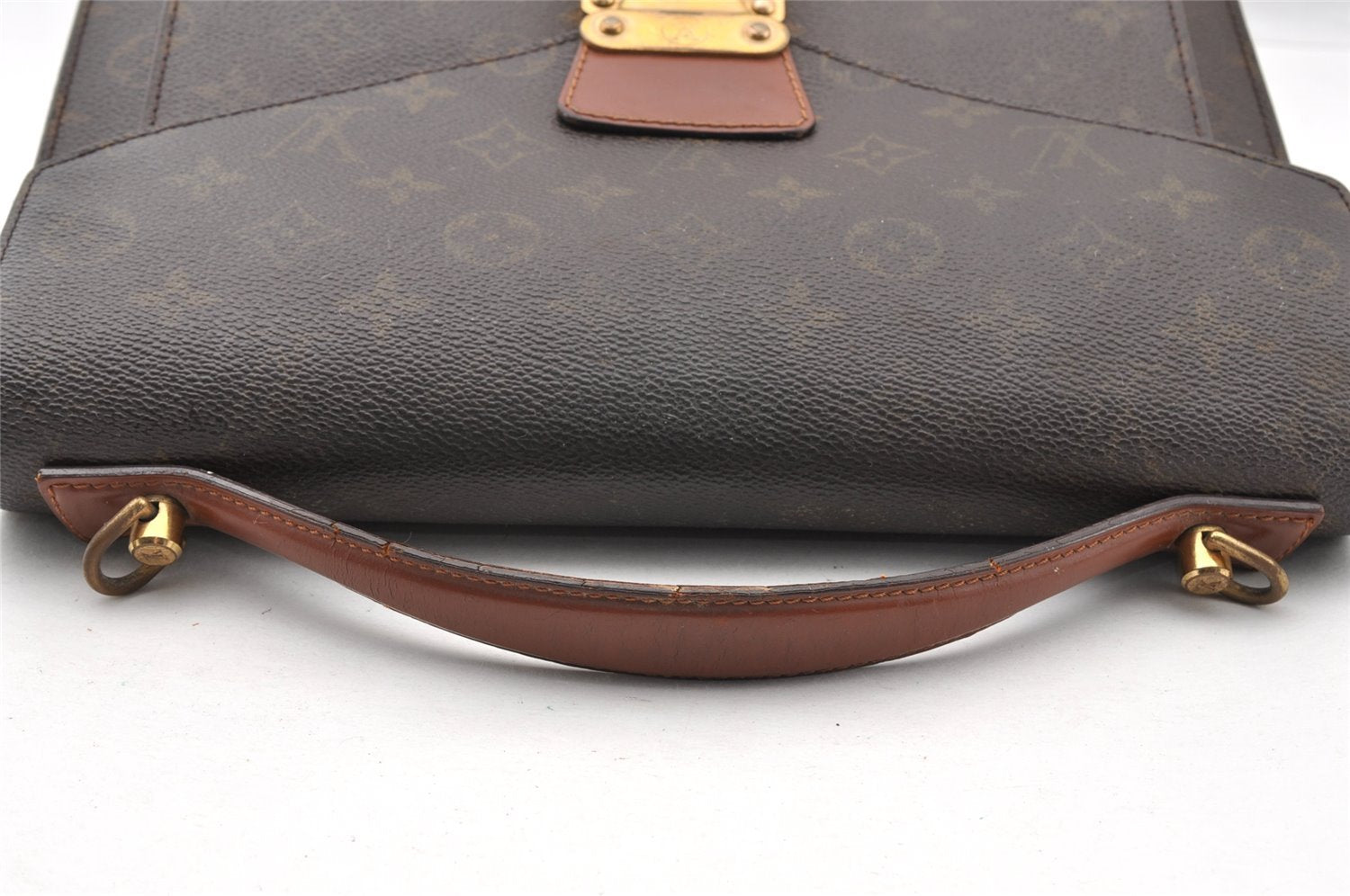 Authentic Louis Vuitton Monogram Monceau 2Way Hand Bag M51185 LV Junk 7758I