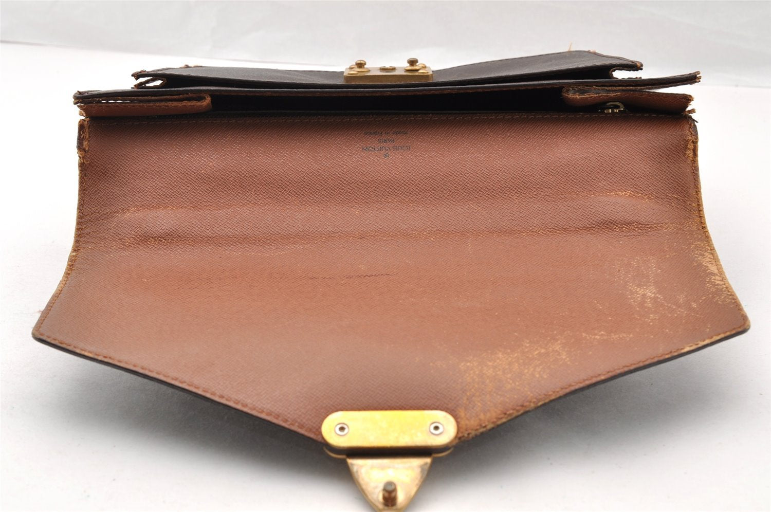 Authentic Louis Vuitton Monogram Monceau 2Way Hand Bag M51185 LV Junk 7758I