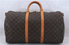 Auth Louis Vuitton Monogram Keepall Bandouliere 50 Boston Bag M41416 LV 7759D