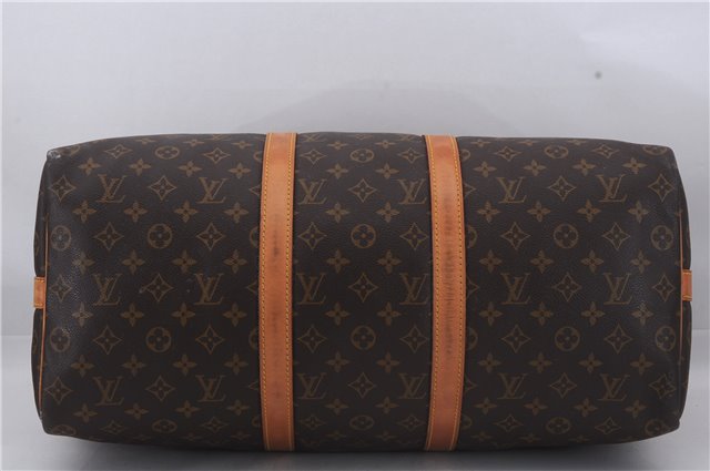 Auth Louis Vuitton Monogram Keepall Bandouliere 50 Boston Bag M41416 LV 7759D