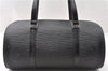 Authentic Louis Vuitton Epi Soufflot Hand Bag Black M52222 LV 7760F