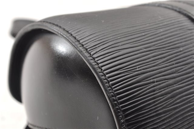 Authentic Louis Vuitton Epi Soufflot Hand Bag Black M52222 LV 7760F