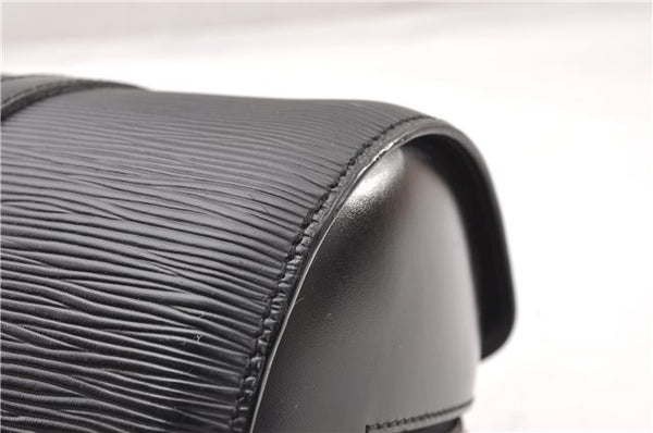 Authentic Louis Vuitton Epi Soufflot Hand Bag Black M52222 LV 7760F