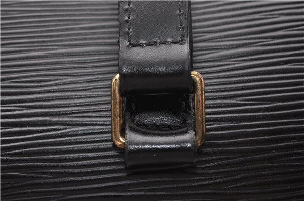 Authentic Louis Vuitton Epi Soufflot Hand Bag Black M52222 LV 7760F